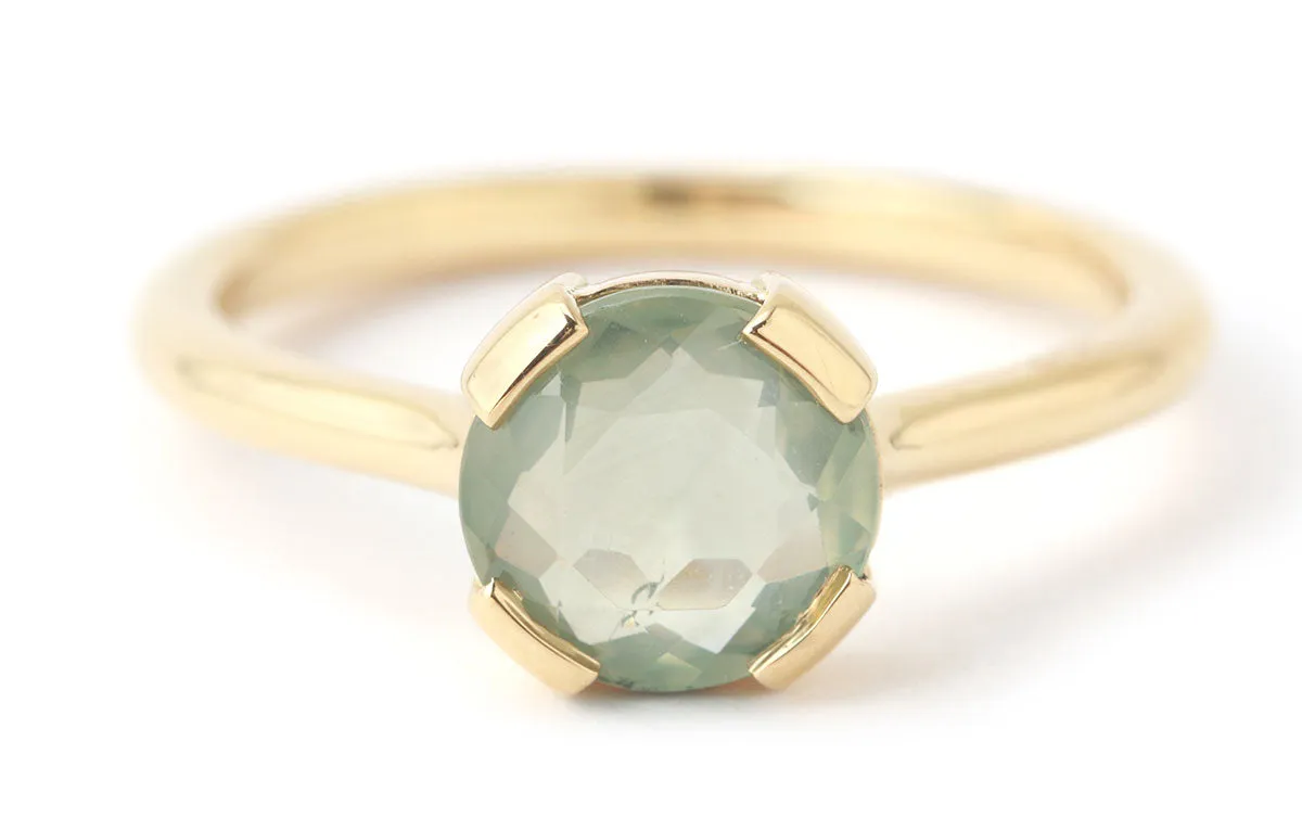 Pale Green Eye Sapphire Ring sold by Melissa Joy Manning