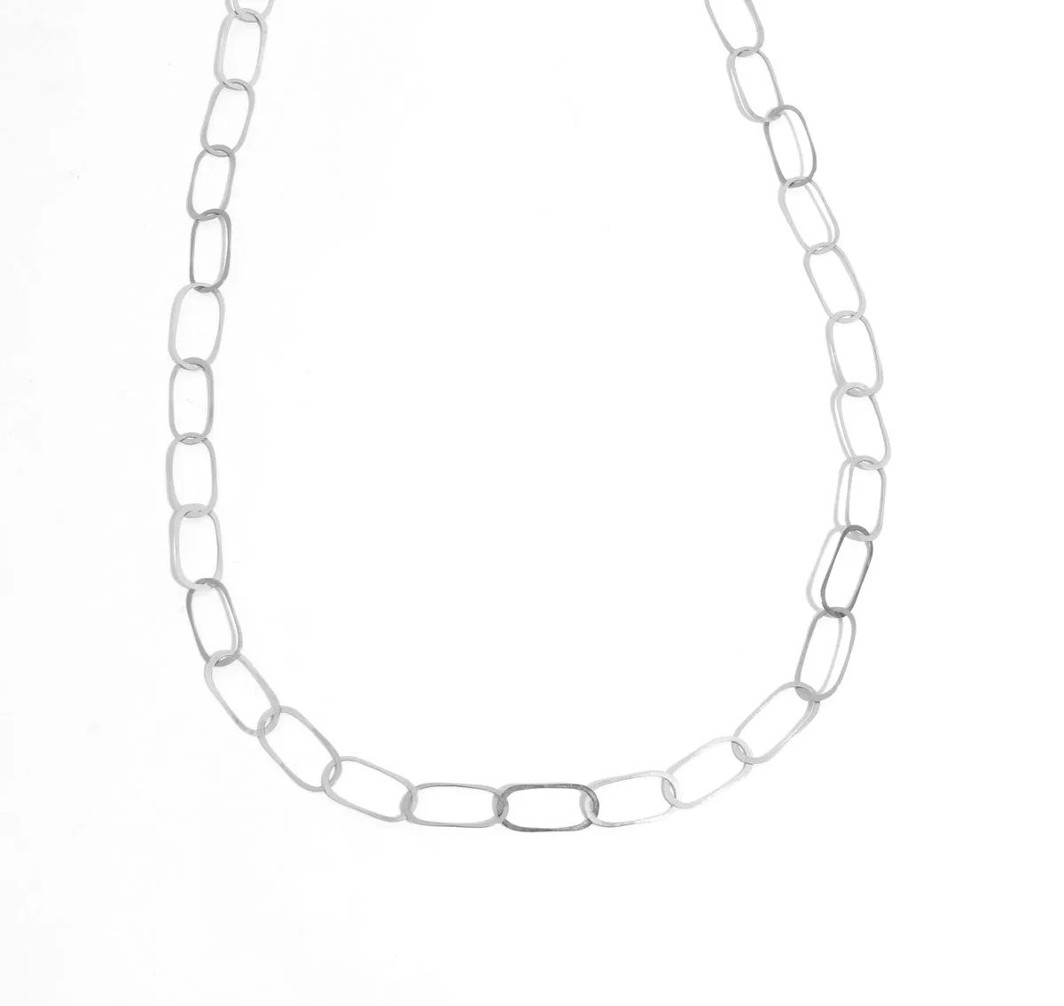 Flat Oval Chain Necklace sold by Melissa Joy Manning product image thumbnail 3