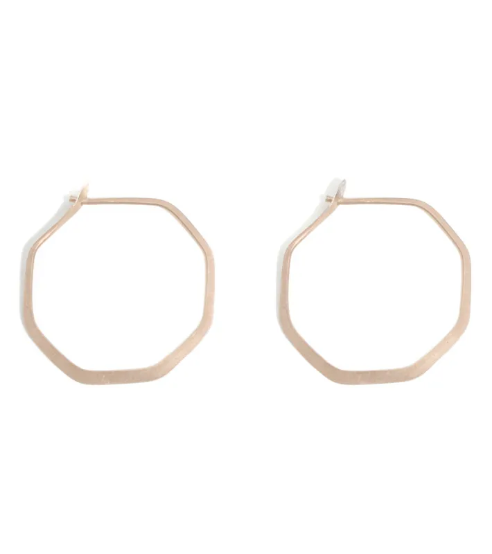 1 Inch Octagon Hoop Earrings sold by Melissa Joy Manning