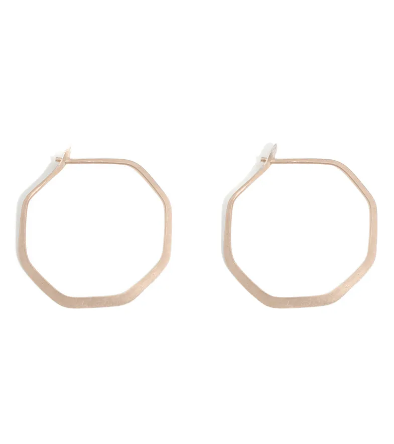 1 Inch Octagon Hoop Earrings sold by Melissa Joy Manning