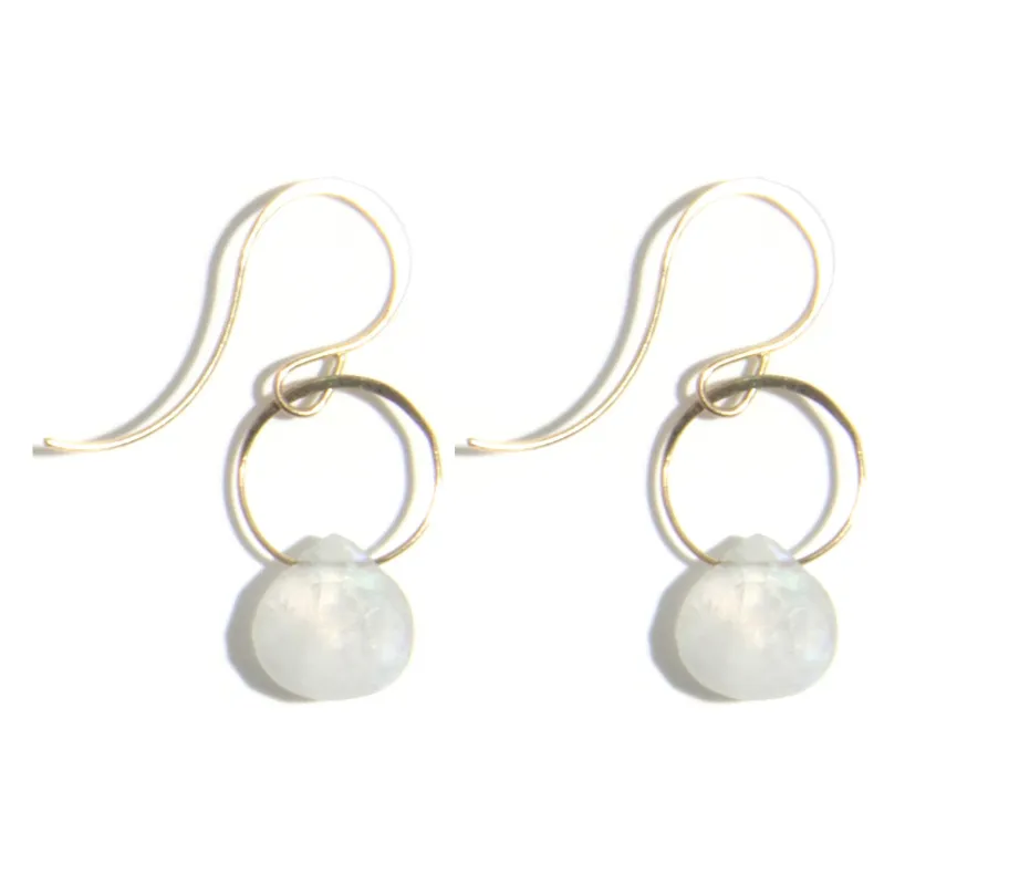Moonstone Single Drop Earrings sold by Melissa Joy Manning