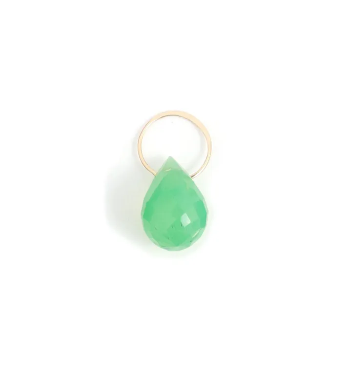 Chrysoprase charm sold by Melissa Joy Manning