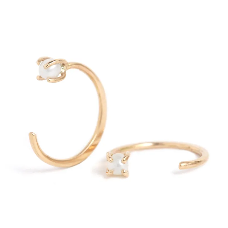 Pearl Hug Earrings sold by Melissa Joy Manning