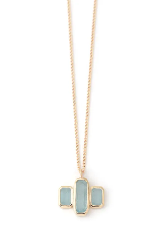 Cityscape Triple Aquamarine Necklace sold by Melissa Joy Manning