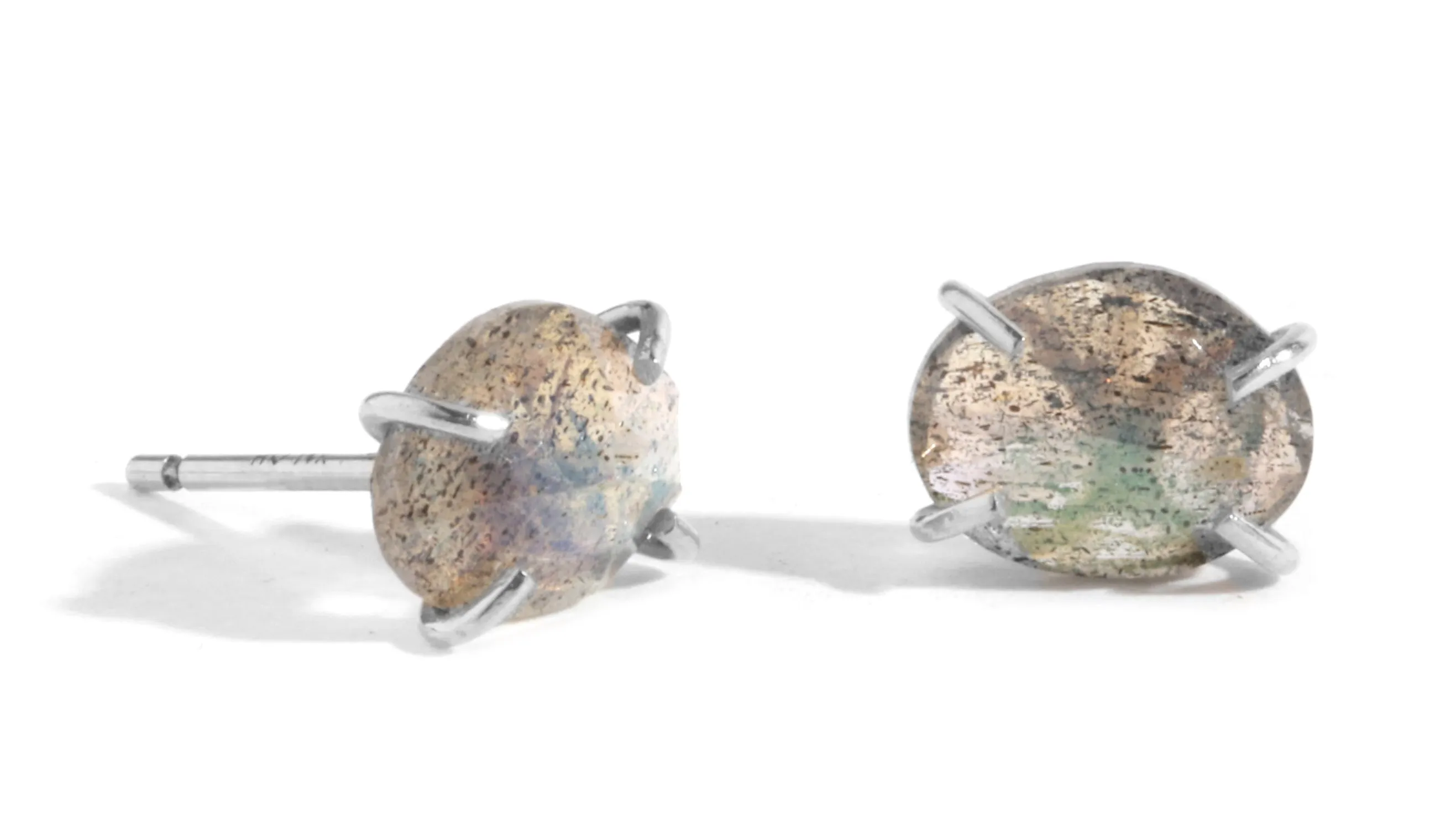 Prong Set Labradorite Stud Earrings sold by Melissa Joy Manning product image thumbnail 4