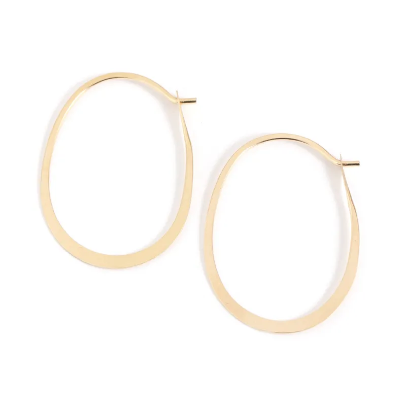 1 Inch Oval Hoop Earrings sold by Melissa Joy Manning