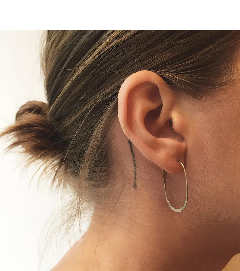 1 Inch Oval Hoop Earrings sold by Melissa Joy Manning product image thumbnail 2