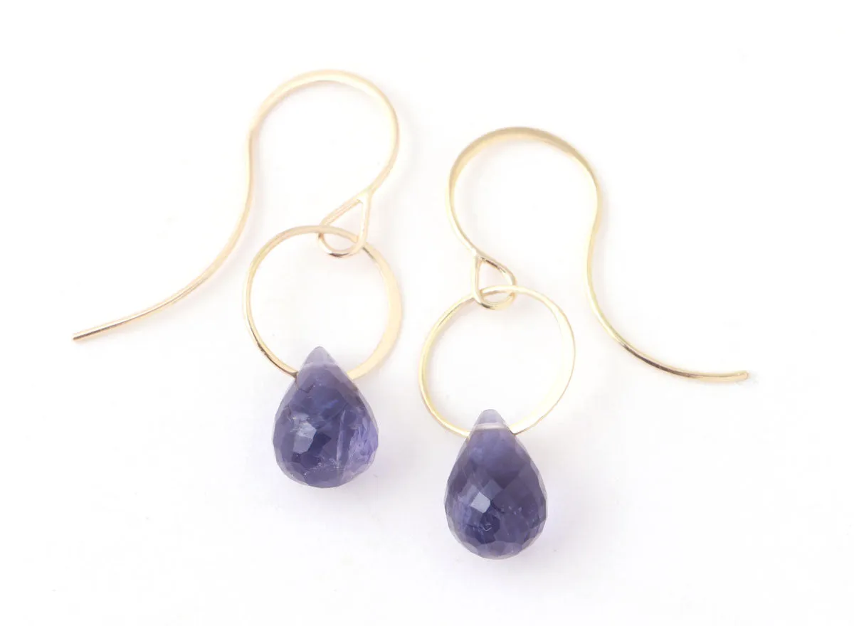 Iolite Single Drop Earrings sold by Melissa Joy Manning