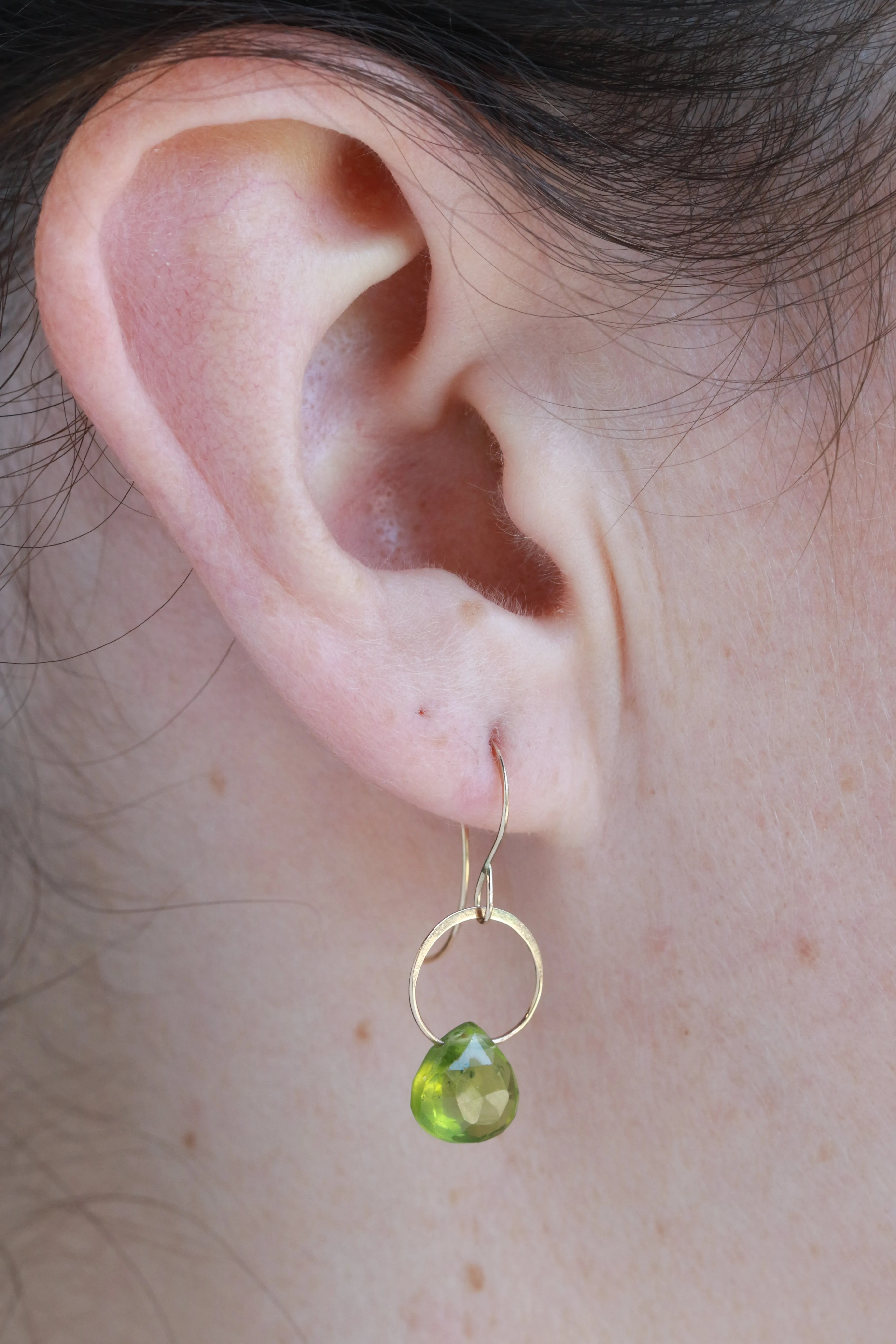 Peridot Single Drop Earrings sold by Melissa Joy Manning product image thumbnail 2