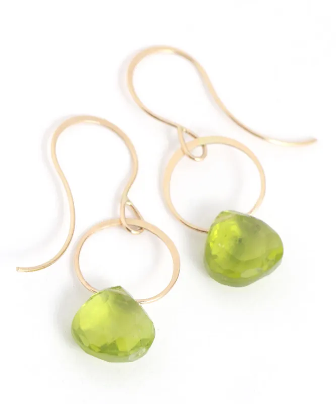Peridot Single Drop Earrings sold by Melissa Joy Manning