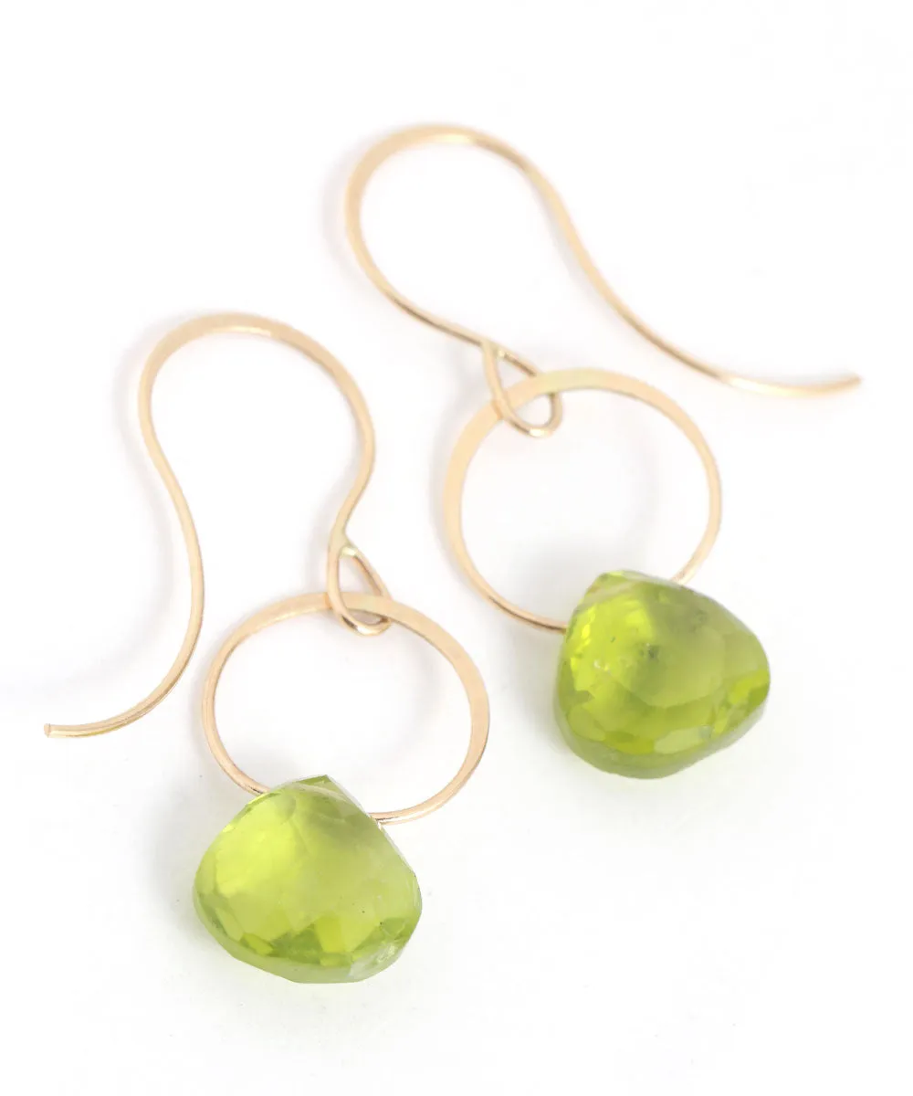 Peridot Single Drop Earrings sold by Melissa Joy Manning