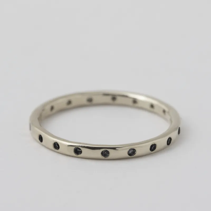 18 Black Diamond Band - 18 Karat White Gold sold by Melissa Joy Manning