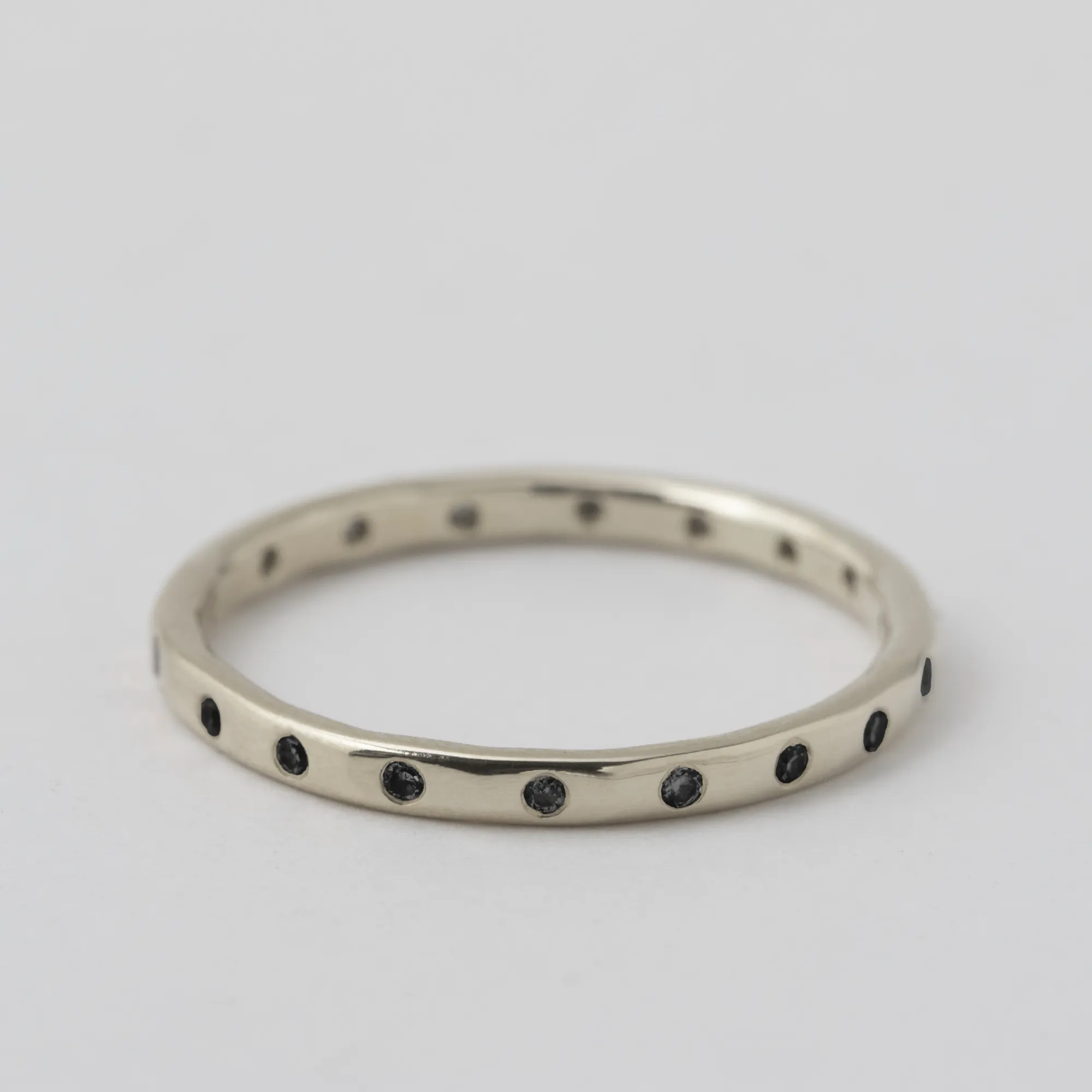 18 Black Diamond Band - 18 Karat White Gold sold by Melissa Joy Manning