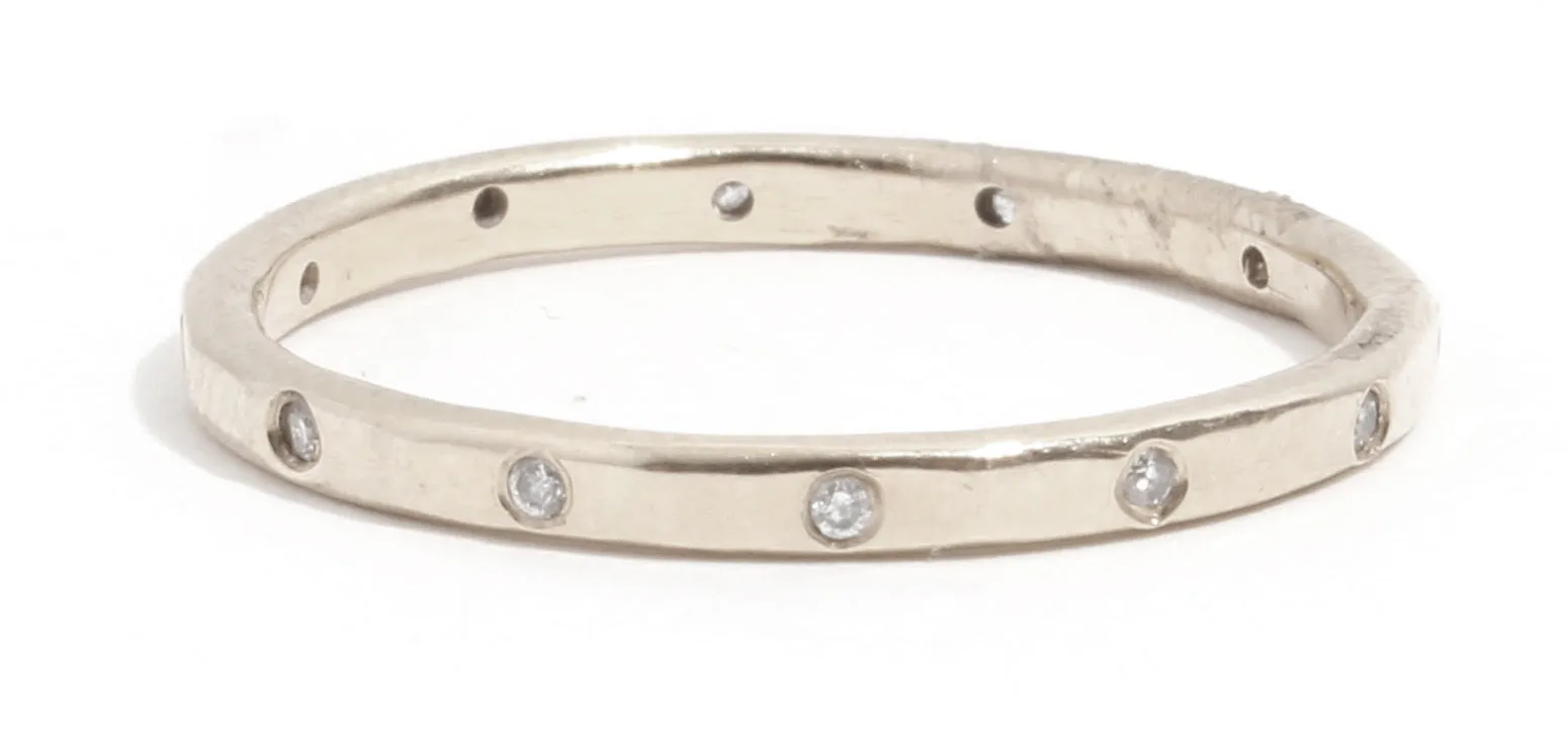 12 White Diamond Band - 18k White Gold sold by Melissa Joy Manning