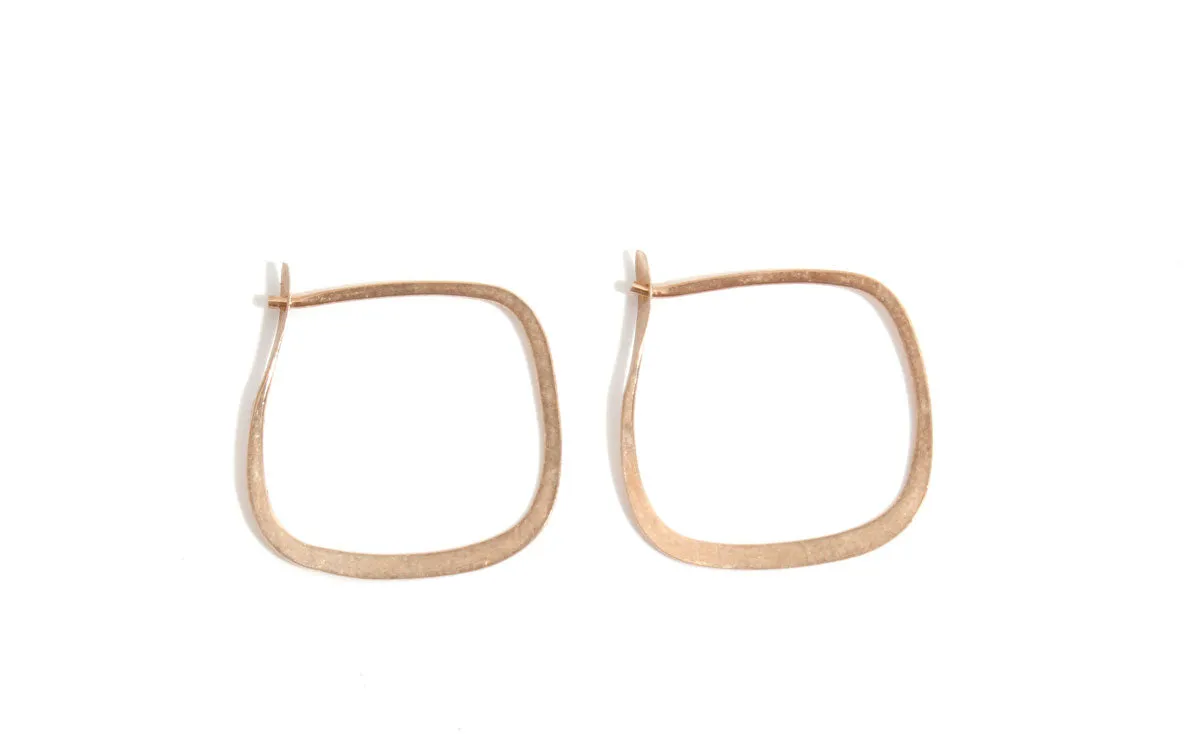 3/4 Inch Square Hoop Earrings sold by Melissa Joy Manning