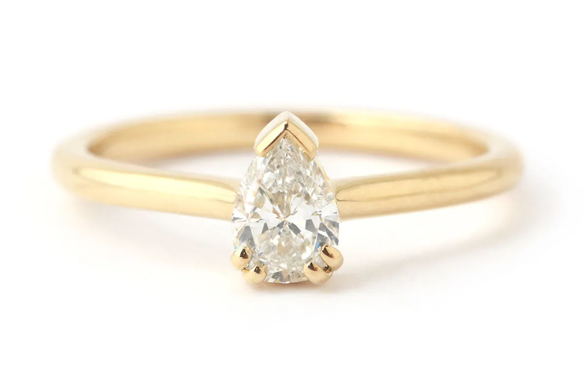Petite Pear-Cut Diamond Ring sold by Melissa Joy Manning
