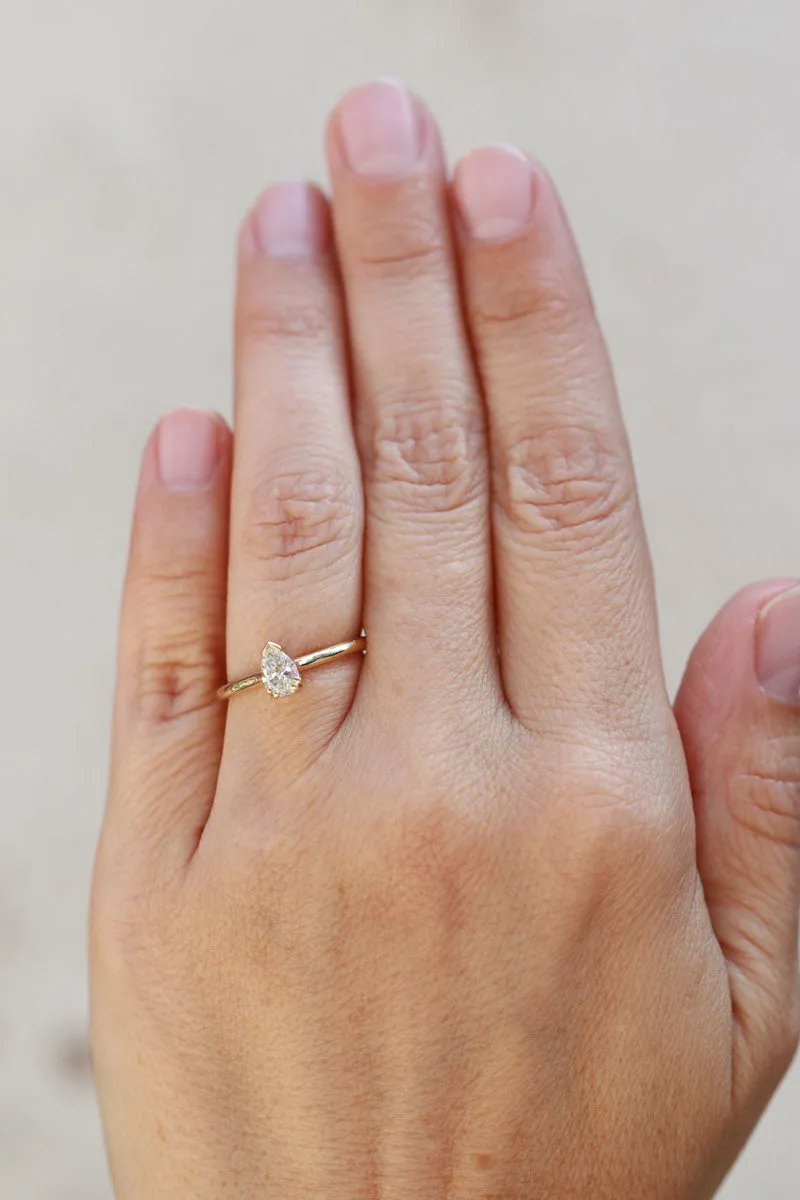 Petite Pear-Cut Diamond Ring sold by Melissa Joy Manning product image thumbnail 2