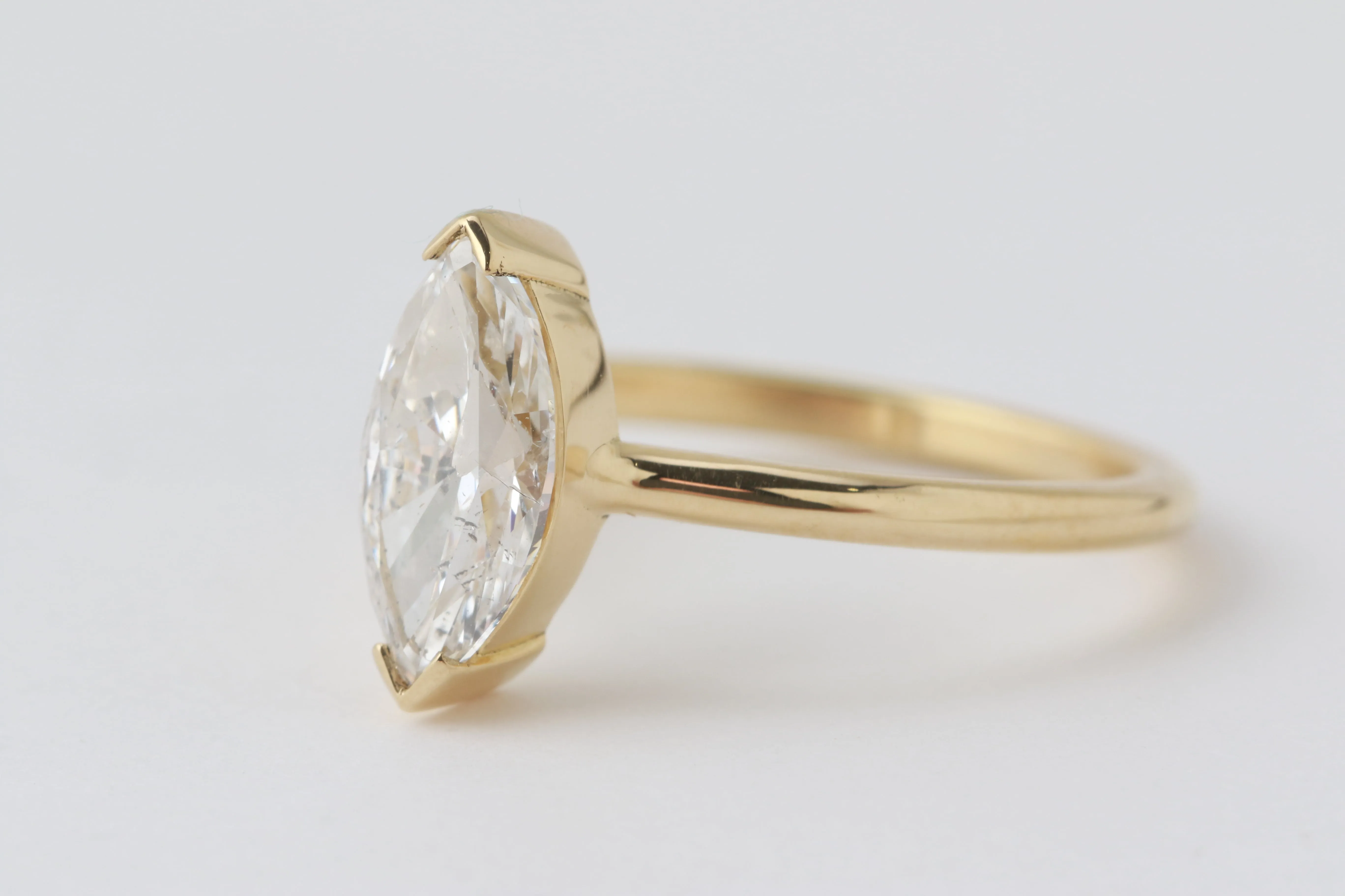 Armored Marquis Cut Diamond Ring sold by Melissa Joy Manning product image thumbnail 3