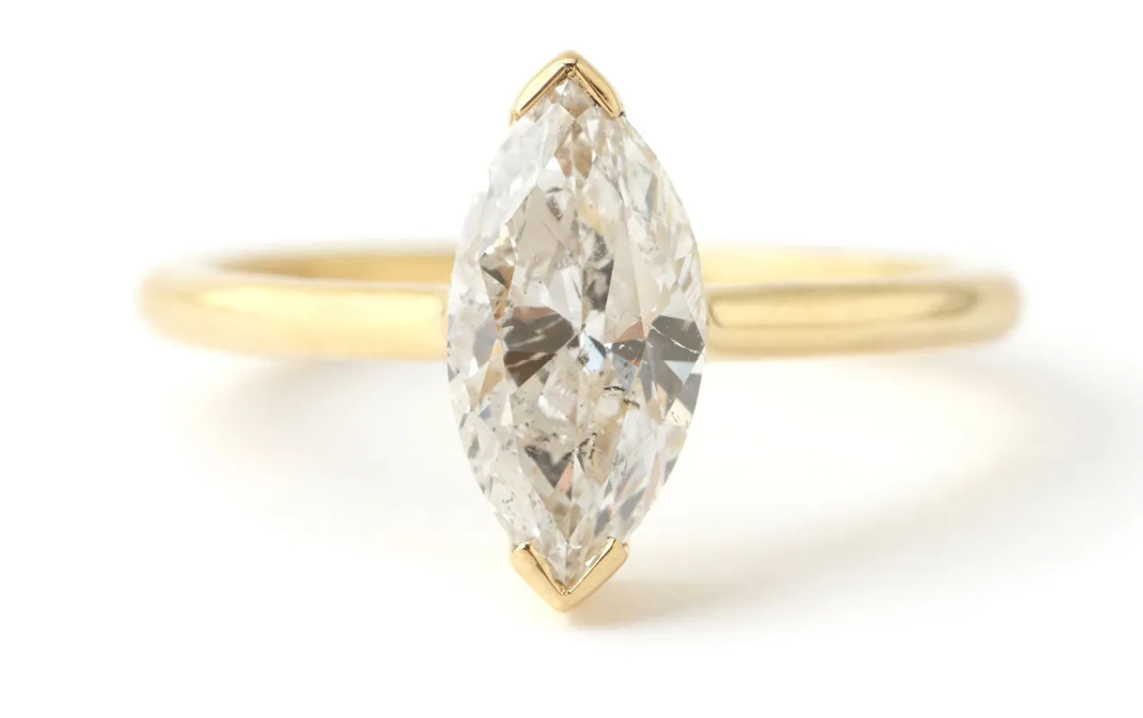 Armored Marquis Cut Diamond Ring sold by Melissa Joy Manning