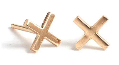 X Stud Earrings sold by Melissa Joy Manning