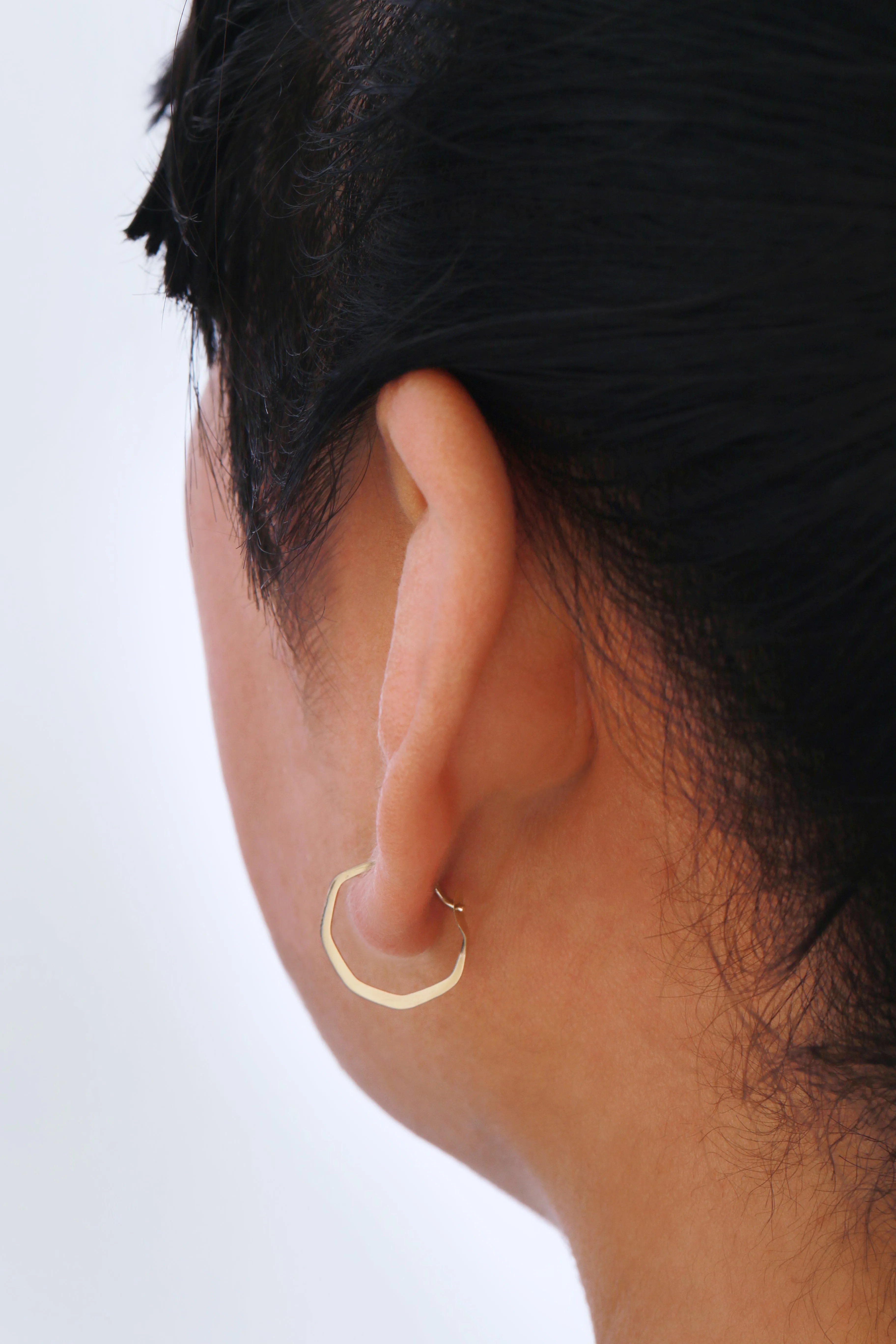1/2 Inch Octagon Hoop Earrings sold by Melissa Joy Manning product image thumbnail 2