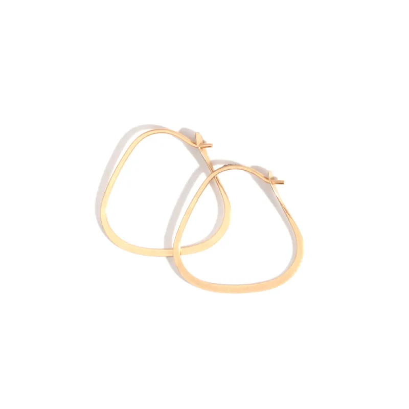 1/2 Inch Triangle Hoop Earrings sold by Melissa Joy Manning