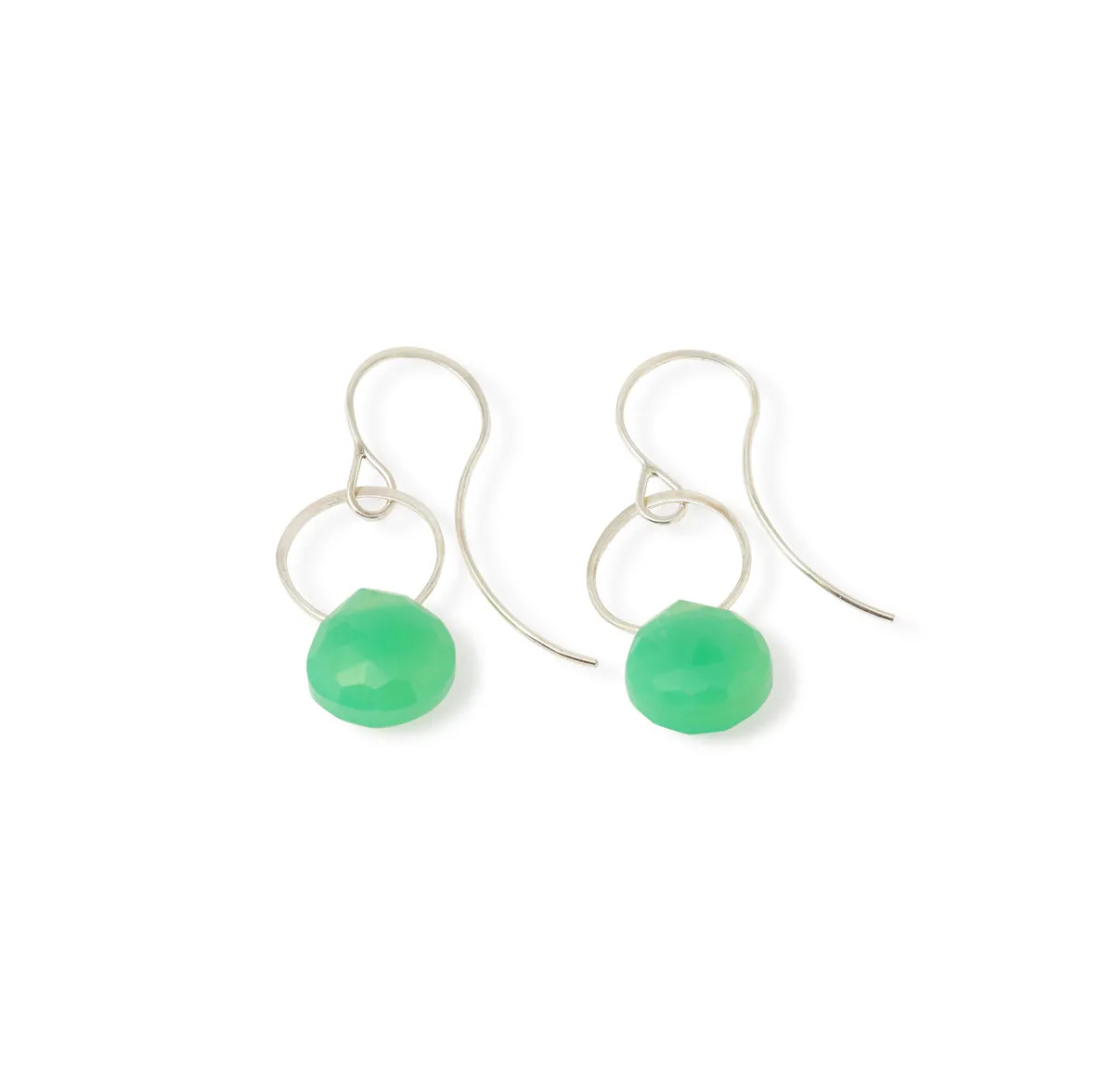 Chrysoprase Single Drop Earrings sold by Melissa Joy Manning product image thumbnail 2