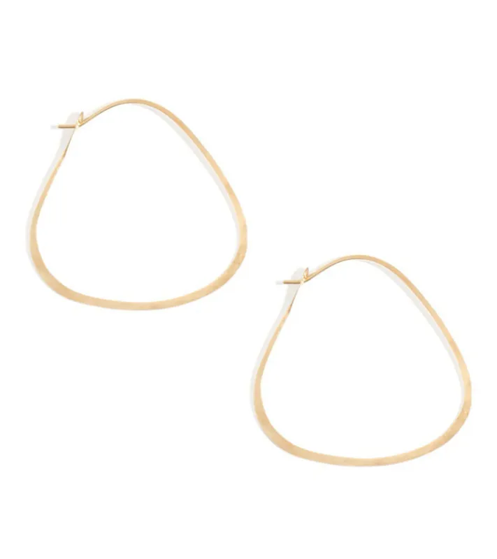 2 Inch Triangle Hoop Earrings sold by Melissa Joy Manning