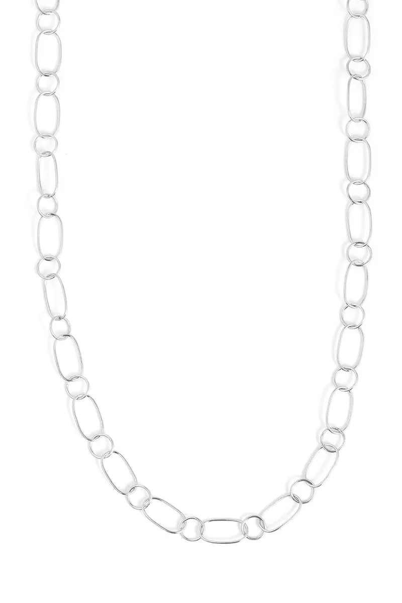 Oval and Round Link Chain Necklace sold by Melissa Joy Manning product image thumbnail 3