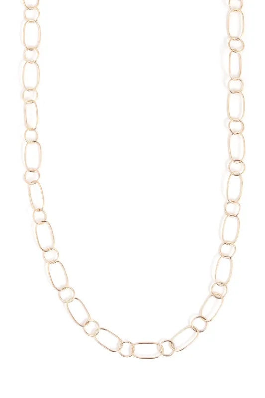 Oval and Round Link Chain Necklace sold by Melissa Joy Manning