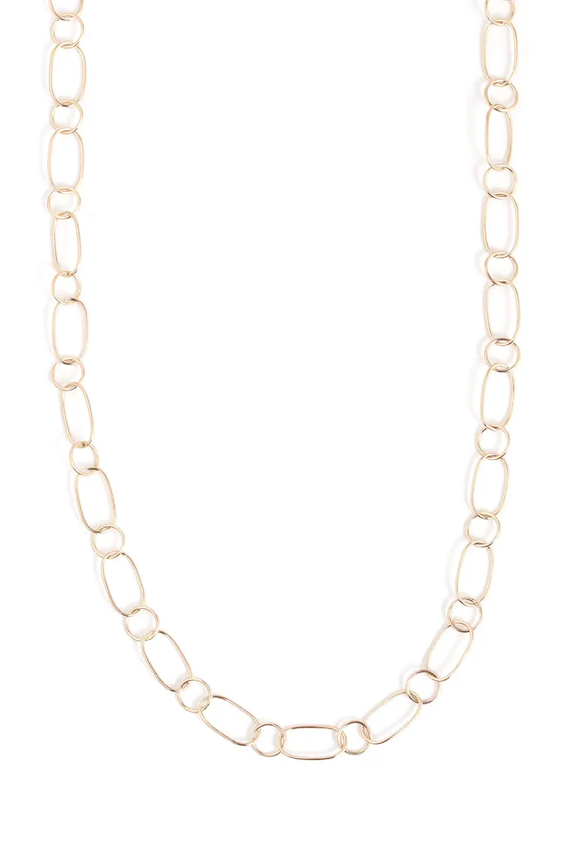 Oval and Round Link Chain Necklace sold by Melissa Joy Manning