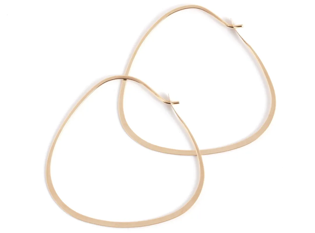 1.5 Inch Triangle Hoop Earrings sold by Melissa Joy Manning