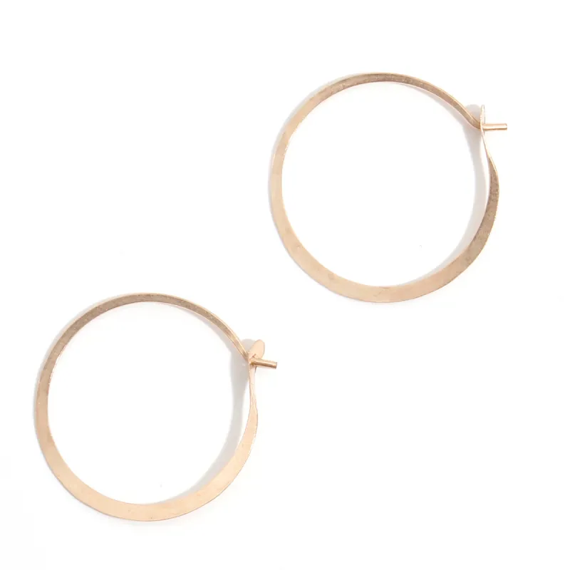 7/8 Inch Round Hoop Earrings sold by Melissa Joy Manning