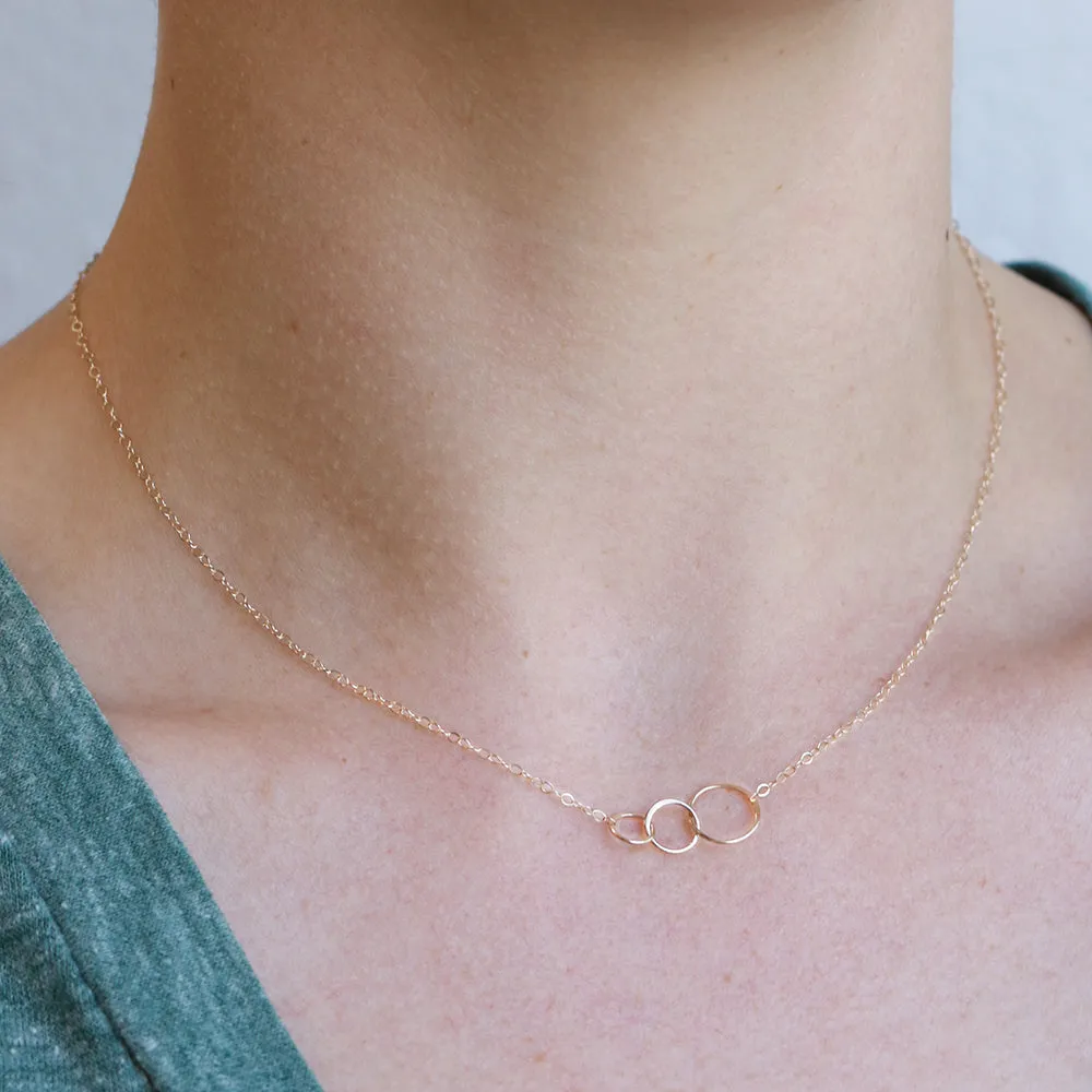 Graduated circle necklace sold by Melissa Joy Manning product image thumbnail 3