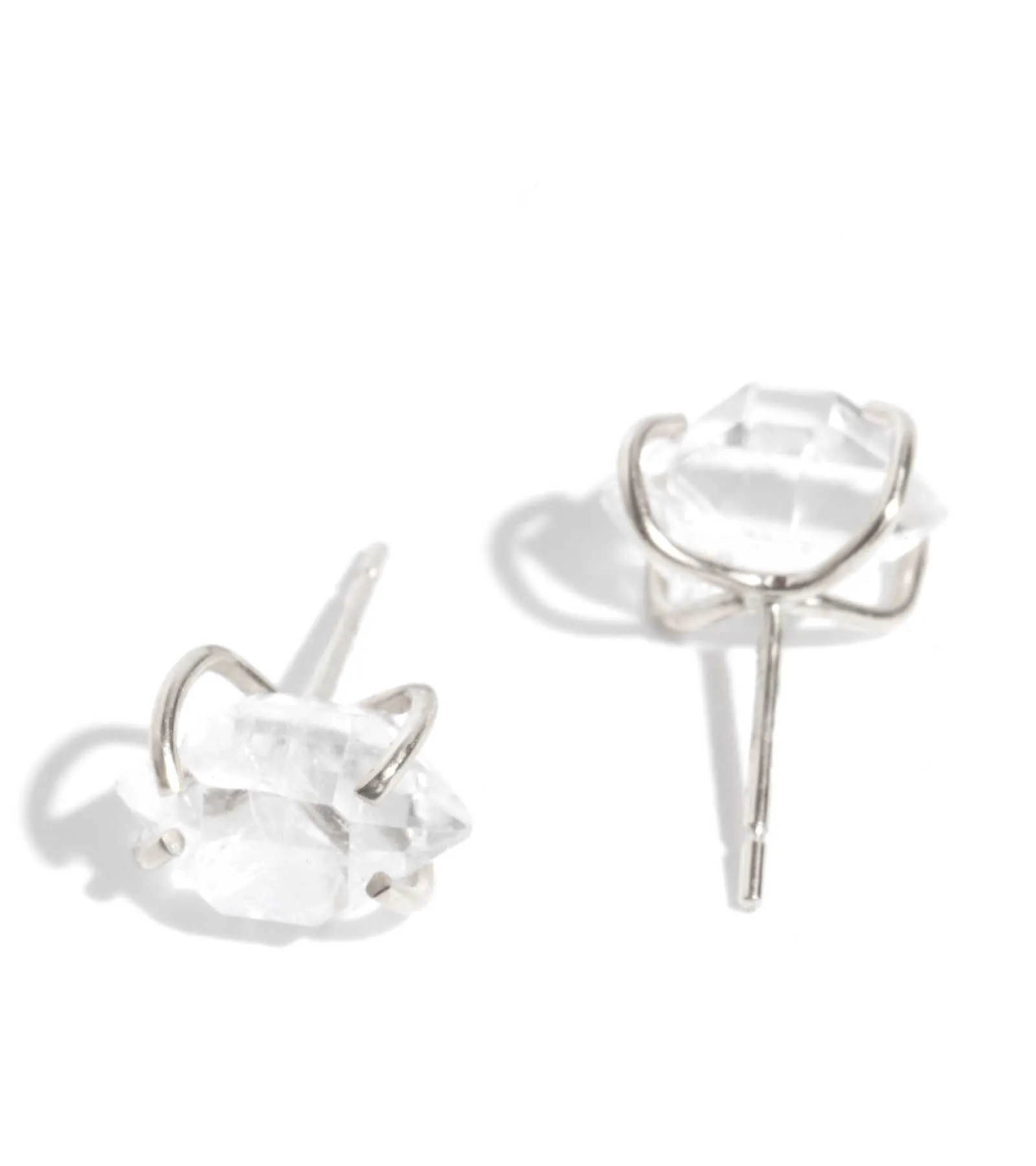 Prong set Herkimer Diamond Stud Earrings sold by Melissa Joy Manning product image thumbnail 3