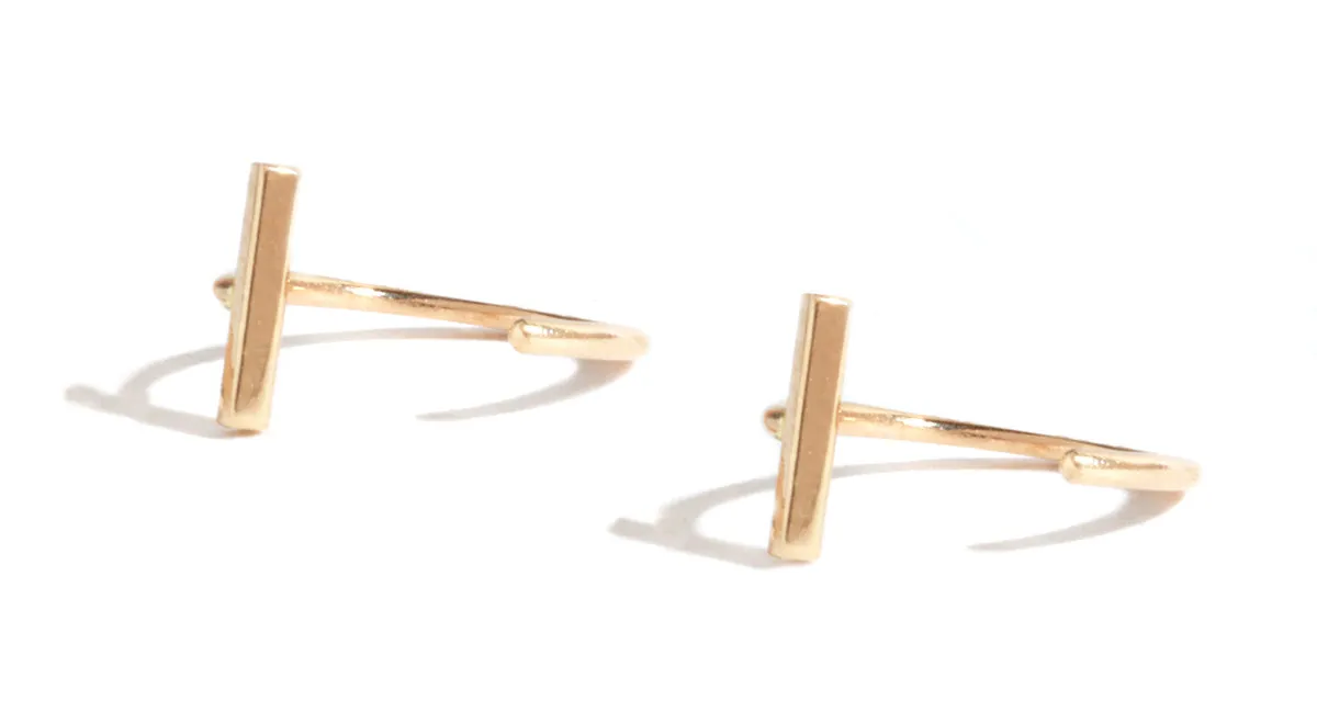 Bar Hug Earrings sold by Melissa Joy Manning
