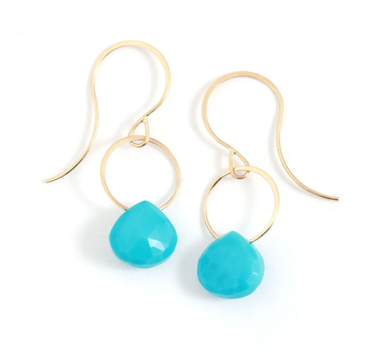 Turquoise Single Drop Earrings sold by Melissa Joy Manning