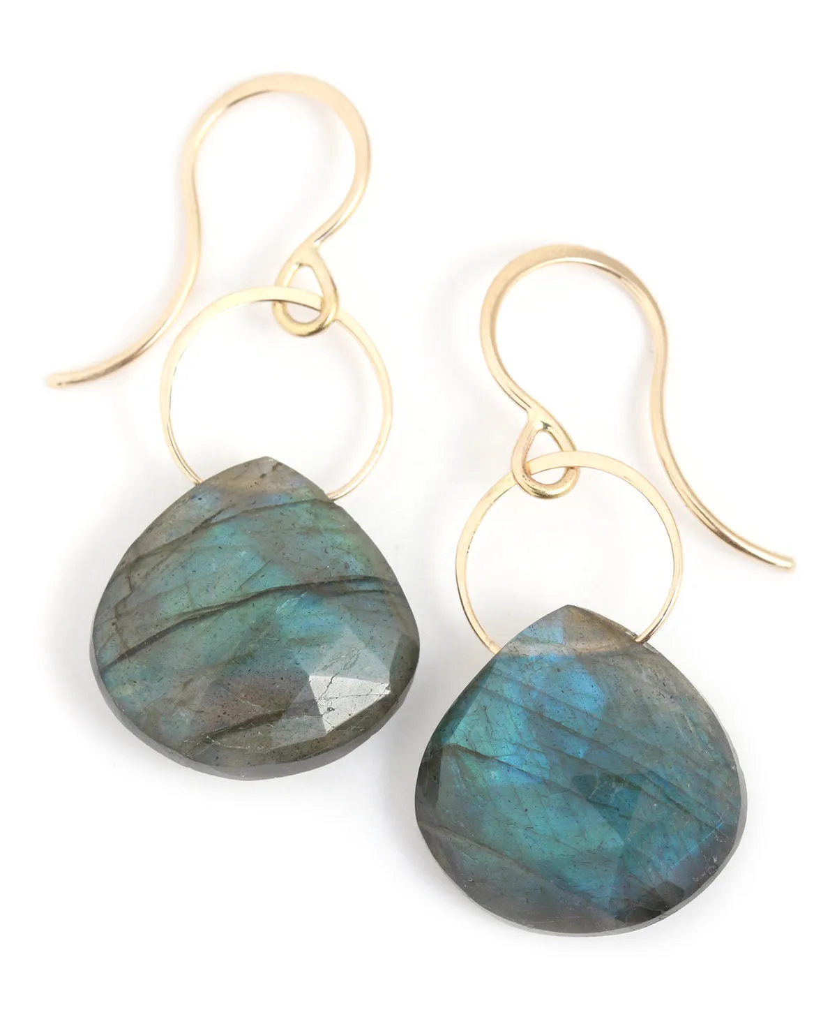Large Labradorite Single Drop Earrings sold by Melissa Joy Manning product image thumbnail 3