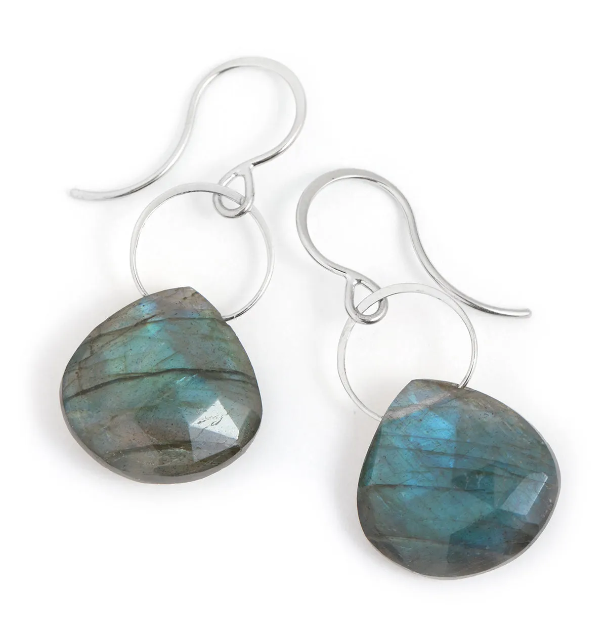Large Labradorite Single Drop Earrings sold by Melissa Joy Manning product image thumbnail 4