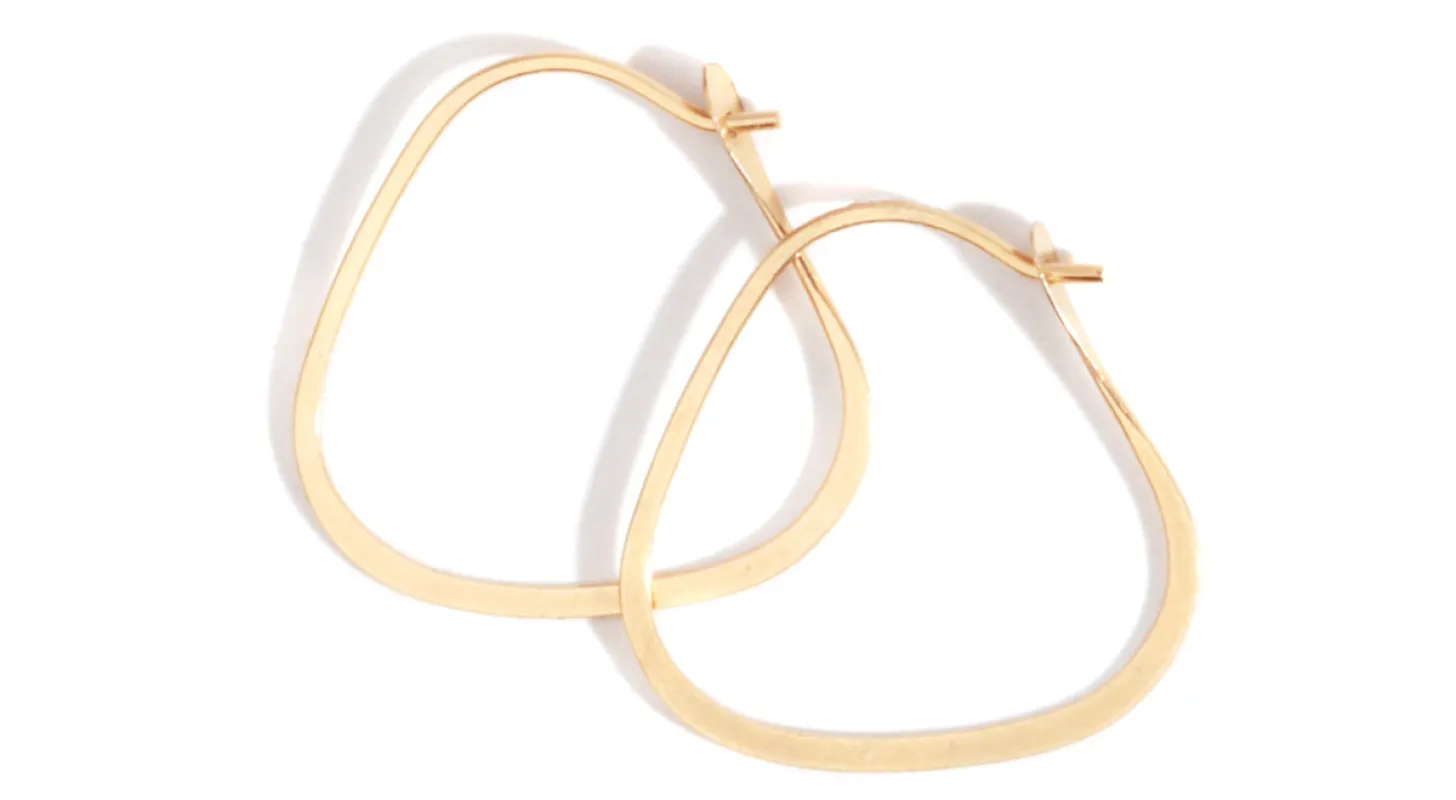 7/8 Inch Triangle Hoop Earrings sold by Melissa Joy Manning