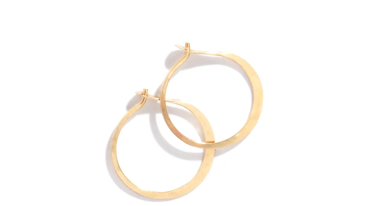 1/2 Inch Round Hoop Earrings sold by Melissa Joy Manning