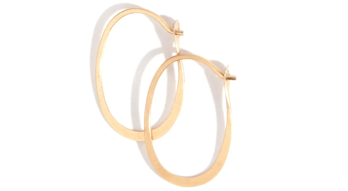 3/4 Inch Oval Hoop Earrings sold by Melissa Joy Manning