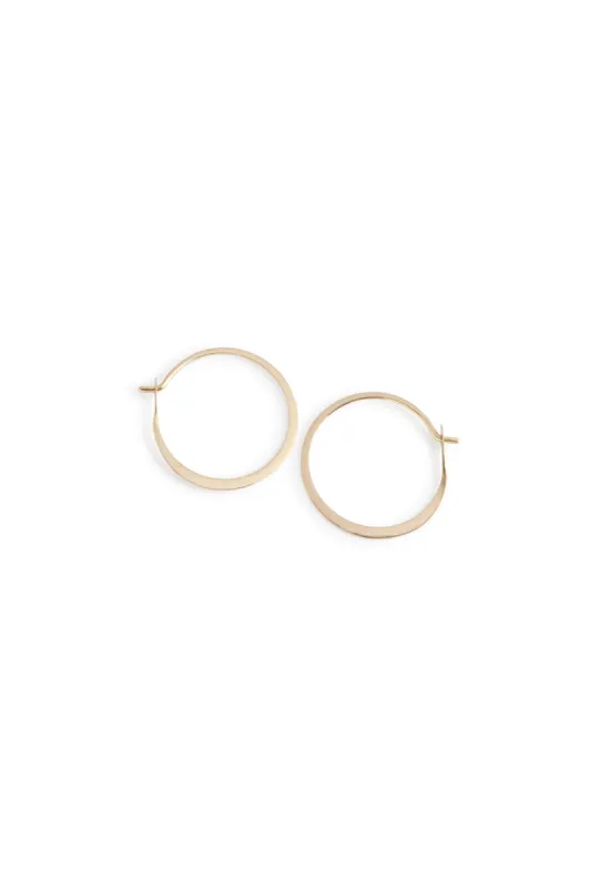 3/4 Inch Round Hoop Earrings sold by Melissa Joy Manning
