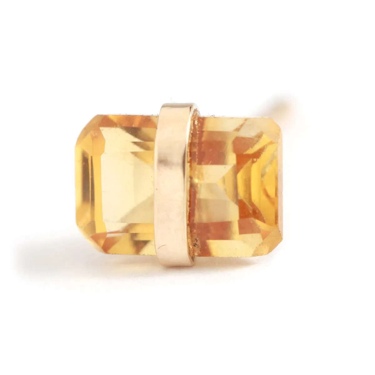 Bezel Wrapped Baguette Stud (half pair) sold by Melissa Joy Manning product image thumbnail 5