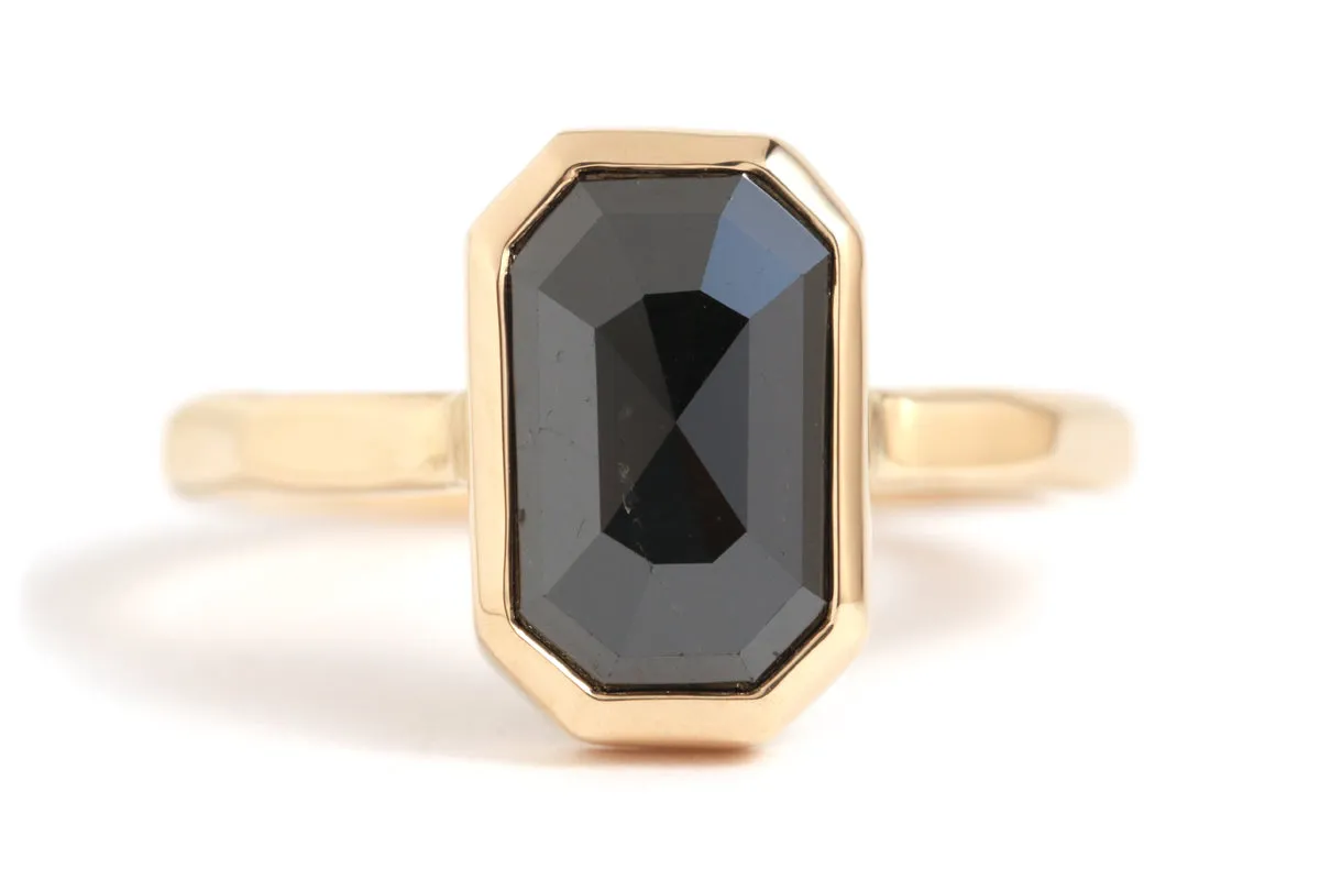 Black Emerald Rosecut Diamond ring sold by Melissa Joy Manning