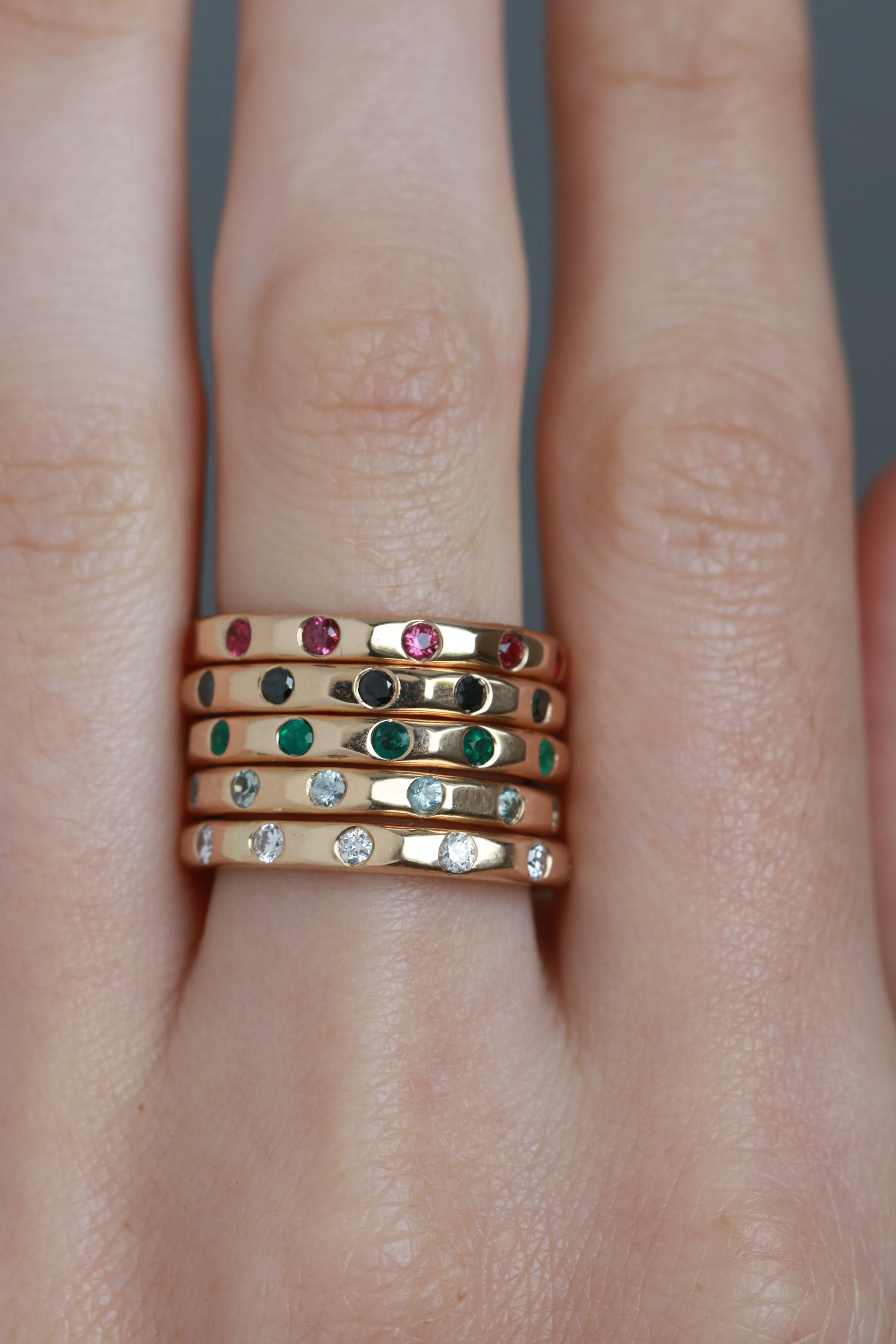 2mm Montana Sapphire Band sold by Melissa Joy Manning product image thumbnail 2