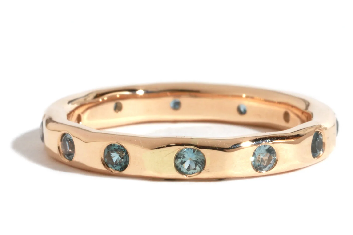 2mm Montana Sapphire Band sold by Melissa Joy Manning