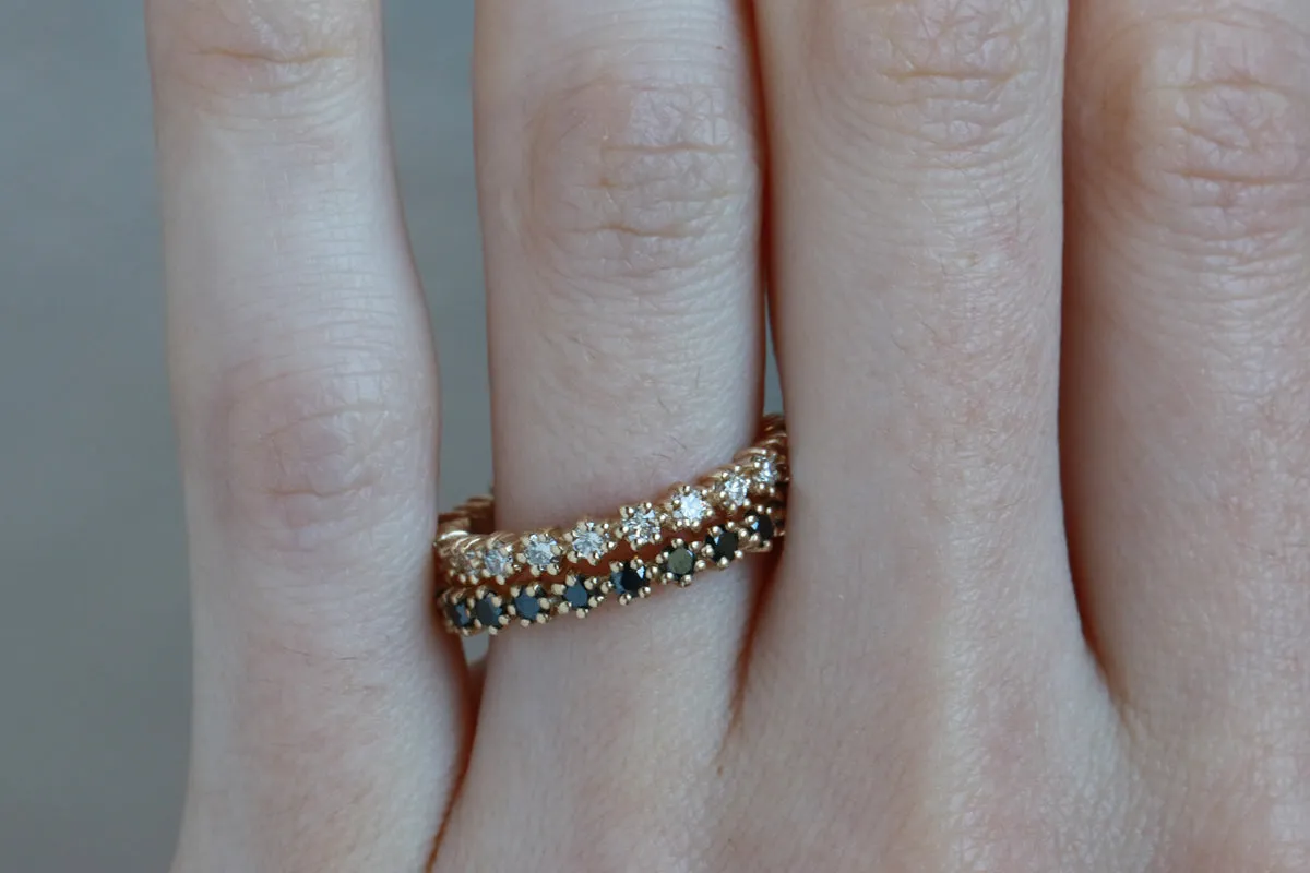 Black Diamond Eternity Band - 14k Yellow Gold sold by Melissa Joy Manning product image thumbnail 2