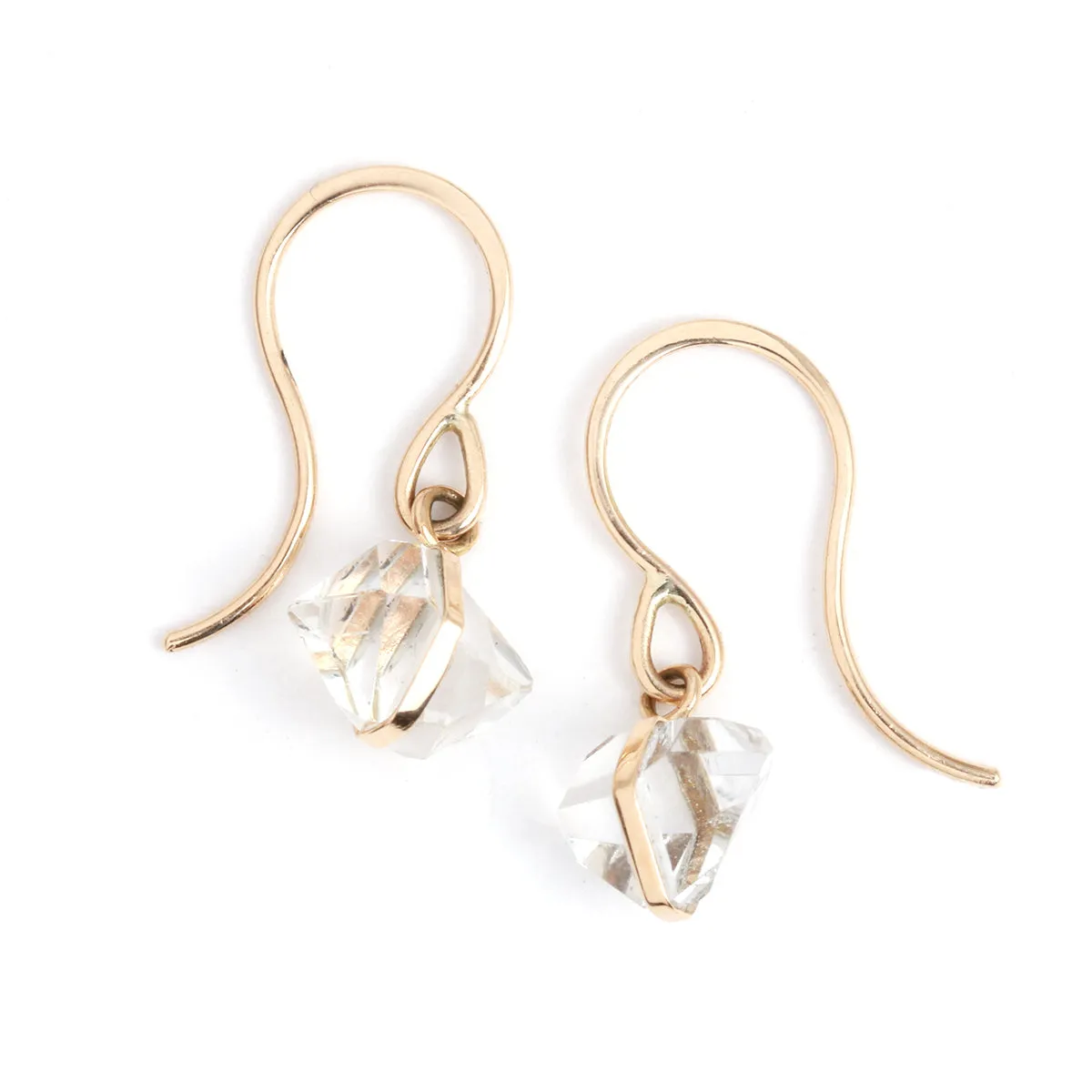 Bezel Wrap Herkimer Drop Earrings sold by Melissa Joy Manning