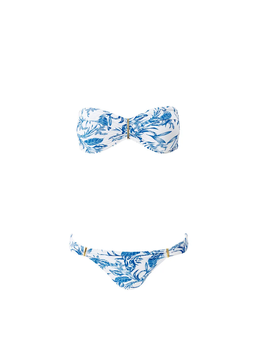 Positano Blue Leaf Bikini sold by Melissa Odabash